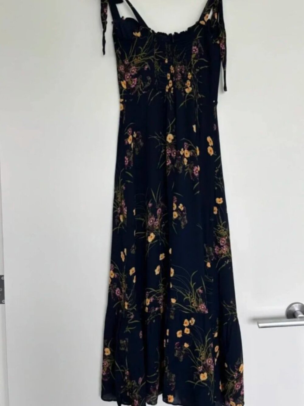 Navy Floral Reformation Nikita Dress - Picture 5 of 6